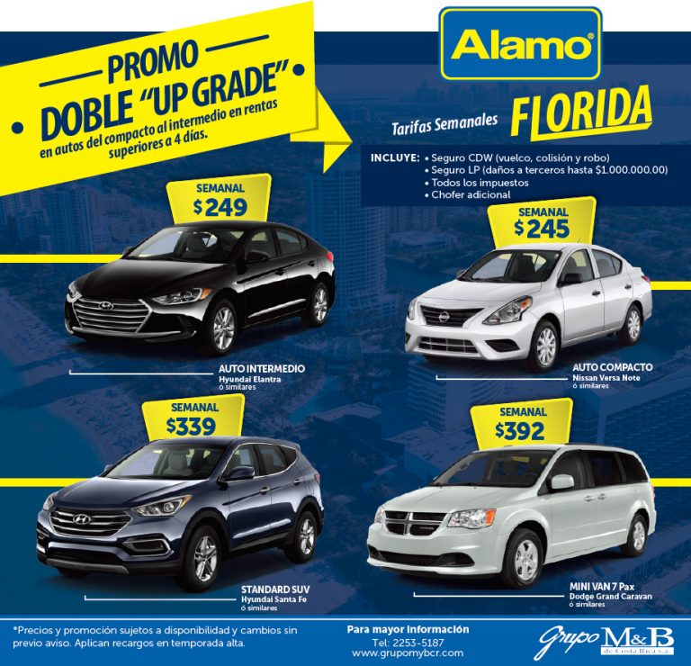 Promoción “Doble Upgrade” con Alamo Grupo MyB